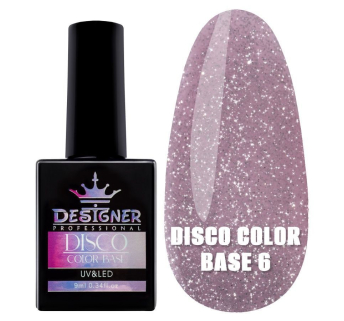 Світловідбивне базове покриття №6 (Гвоздика), 9 мл. - Disco Color Base Designer