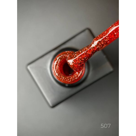 Гель лак Dragon fruit 507 Designer (9мол) - з чорно-білими крапками