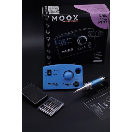 Фрезер Мокс X104 (Sky blue) на 45 000 об/хв. та 65W. для манікюру та педикюру Фрезер Мокс X104 (Sky blue) на 45 000 об/хв. та 65W. для манікюру та педикюру