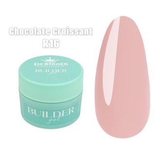 Builder Gel 15 мл., Designer (Моделюючий гель) R16 Chocolate Croissant