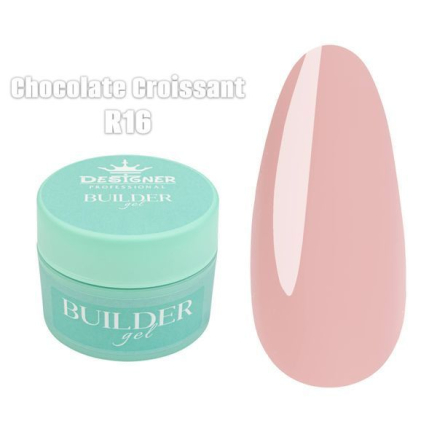 Builder Gel 15 мл., Designer (Моделюючий гель) R16 Chocolate Croissant