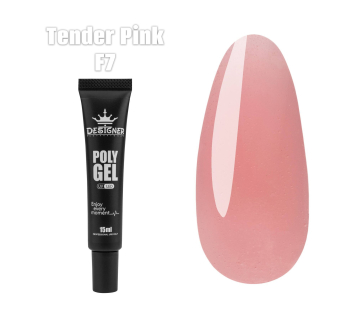 Полігель (15 мл.) Designer F7 Tender pink