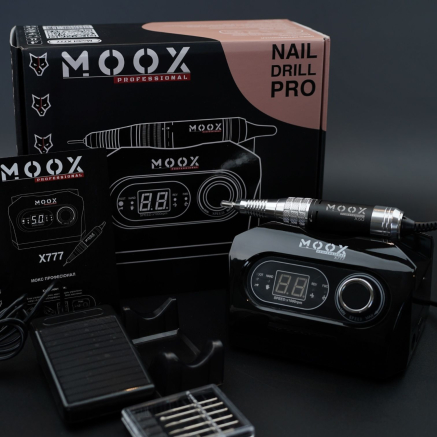 Фрезер Мокс X777 (Black) на 50 000 об/хв. та 70W. для манікюру та педикюру Фрезер Мокс X777 (Black) на 50 000 об/хв. та 70W. для манікюру та педикюру