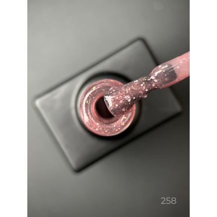 Базове покриття Diamond Base 258 Designer (9 мл.) - с легким світловідбивним ефектом