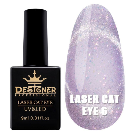Гель-лак Laser Cat Eye №6, 9 мл., Designer (Котяче око)
