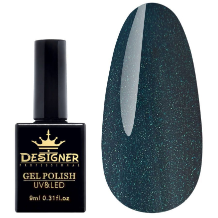 Гель-лак Designer Platinum Lux - O398 'Синій велюр'