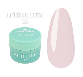 Builder Gel 15 мл., Designer (Моделюючий гель) R4 Brilliant White