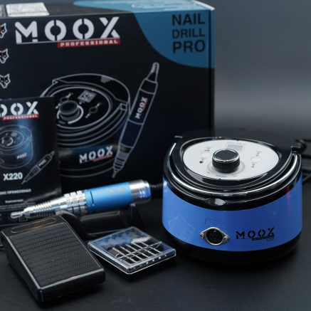Фрезер Мокс X220 (Sky blue) на 50 000 об/хв. та 70W. для манікюру та педикюру Фрезер Мокс X220 (Sky blue) на 50 000 об/хв. та 70W. для манікюру та педикюру