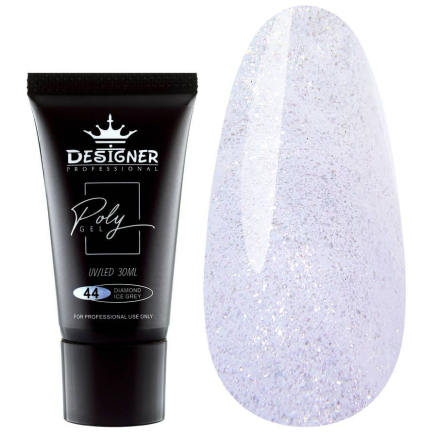 Полігель 30 мл Designer Diamond Ice Grey №44