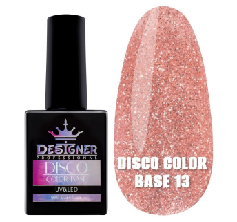 Світловідбивне базове покриття №13 (Абрикосовий), 9 мл. - Disco Color Base Designer