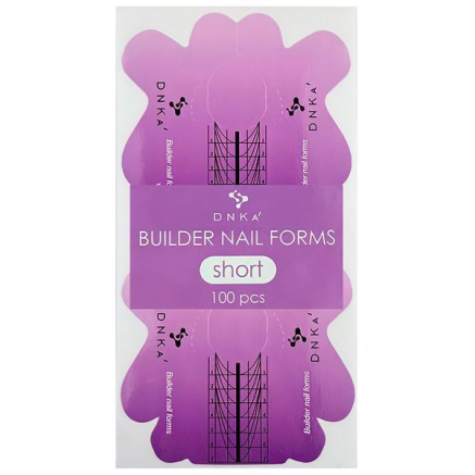 Нижні форми DNKa' Paper Builder nail forms short, 100pcs