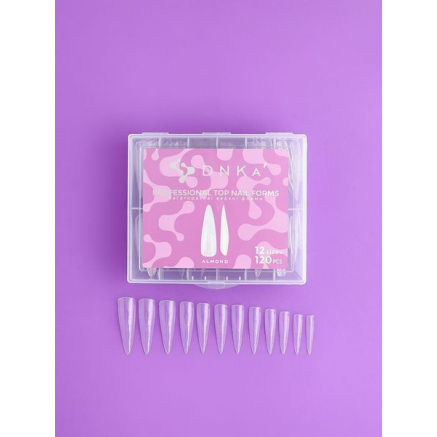 Верхні форми DNKa' Top Nail Forms Almond,120pcs