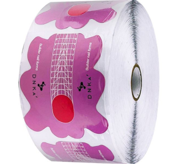 Нижні форми DNKa' Paper Builder nail forms long, 500pcs