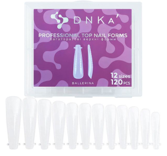 Верхні форми DNKa' Top Nail Forms Ballerina,120pcs