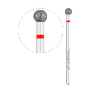 Алмазна фреза куля (червона), 0.40