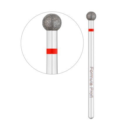 Алмазна фреза куля (червона), 0.40 Алмазна фреза куля (червона), 0.40