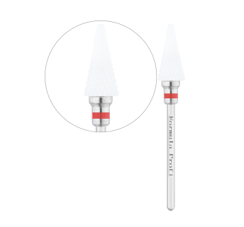 Керамічна фреза Конус гострий (Червона), Formula Profi