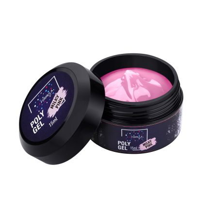 Poly-Gel Milky PINK - 15мл, Formula profi