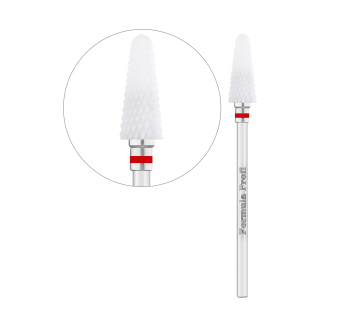 Керамічна фреза Конус прямий (Червона), Formula Profi