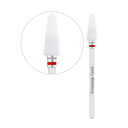 Керамічна фреза Конус прямий (Червона), Formula Profi Керамічна фреза Конус прямий (Червона), Formula Profi