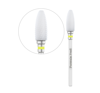 Керамическая фреза для снятия гель-лака - Кукуруза Yellow, Formula Profi