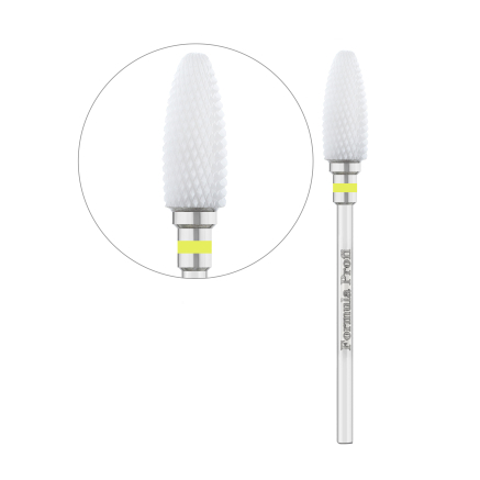 Керамическая фреза для снятия гель-лака - Кукуруза Yellow, Formula Profi Керамическая фреза для снятия гель-лака - Кукуруза Yellow, Formula Profi