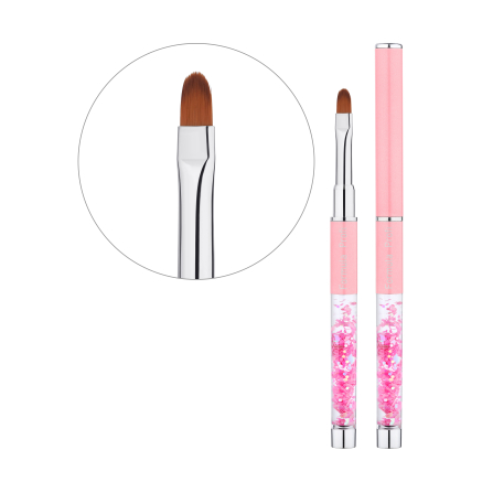 Пензель овал (з квіточками) 021