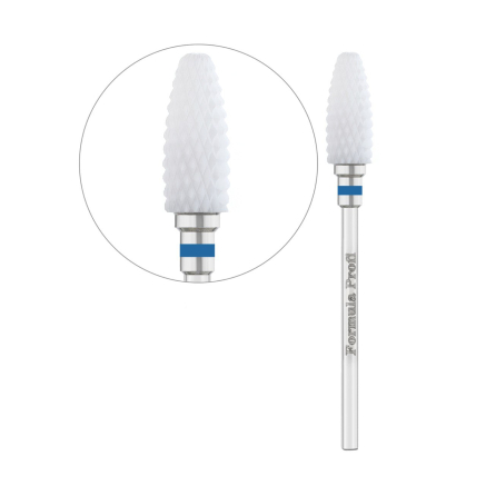 Керамическая фреза для снятия гель-лака - Кукуруза Blue, Formula Profi Керамическая фреза для снятия гель-лака - Кукуруза Blue, Formula Profi