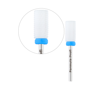 Керамическая фреза для снятия гель-лака - Цилиндр Blue, Formula Profi