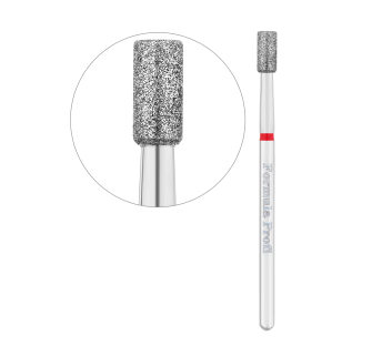 Алмазна фреза циліндр (червона), 0.33