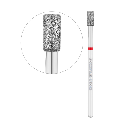 Алмазна фреза циліндр (червона), 0.33 Алмазна фреза циліндр (червона), 0.33