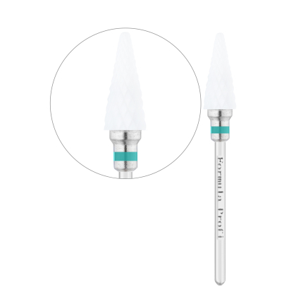 Керамічна фреза Конус гострий (Зелена), Formula Profi Керамічна фреза Конус гострий (Зелена), Formula Profi