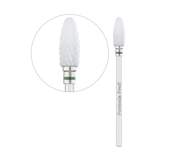 Керамическая фреза для снятия гель-лака - Кукуруза Green, Formula Profi