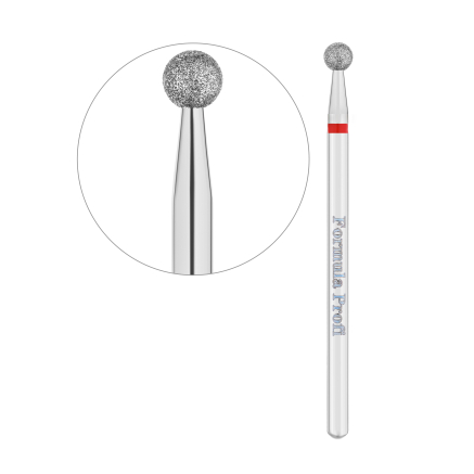Алмазна фреза куля (червона), 0.35 Алмазна фреза куля (червона), 0.35