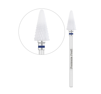 Керамічна фреза Конус заокруглений (Синя), Formula Profi