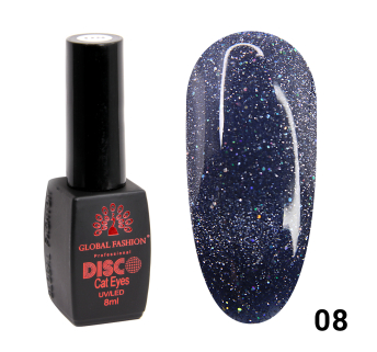 Гель лак Disco Cateyes Global Fashion 8 мл, світловідбивний, 008