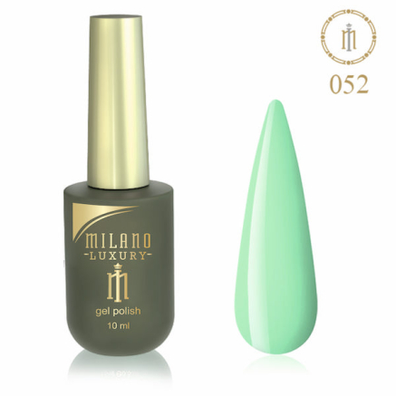 Гель лак MILANO LUXURY 10 мл № 052 (Зеленый лишайник)