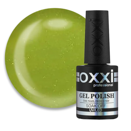 Гель-лак Oxxi Professional 337. золотисто-оливковий з шимерами. 10 мл (2100994233168)