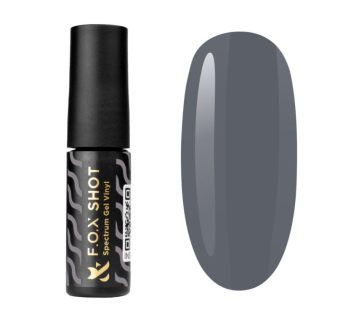 Гель-лак F.O.X Shot Spectrum Gel Vinyl 012 Honest насыщенный серый. 5 мл (2100994249015)