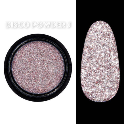 Disco powder №5 - Світловідбивна втирка Designer - Малинова
