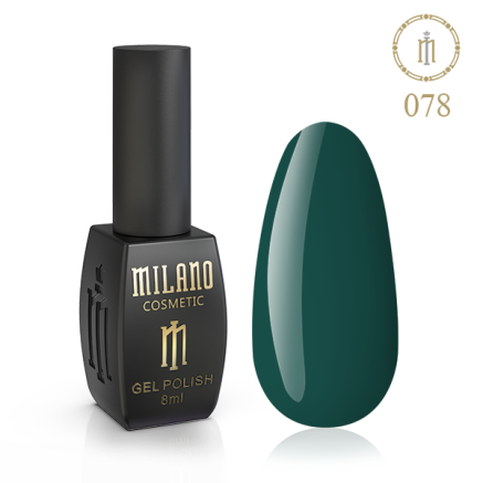 Гель лак MILANO 8 мл № 078 (Мокрий тропічний ліс)