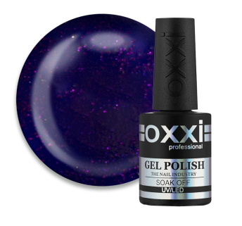 Гель-лак Oxxi Professional 049 фиолетовый с розовыми блестками. 10 мл (2000006198815)