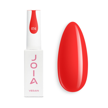 Гель-лак JOIA vegan 034 морквяно-червоний 6 мл (4820259340346)