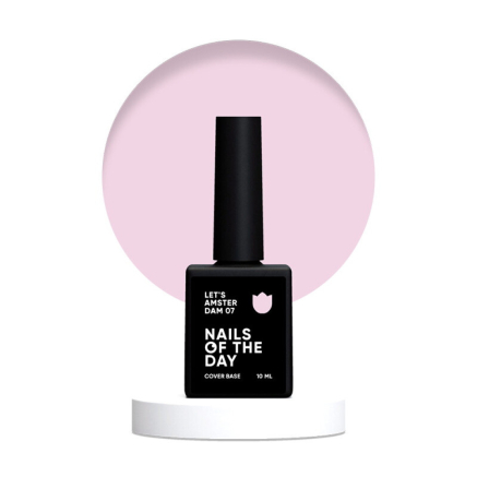 База камуфлююча Nails Of The Day Cover Base Lets Amsterdam 07 світло- рожевий. 10 мл (4820552696607)