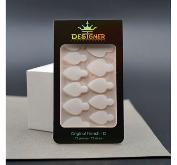 Nail Molds 12шт. (Original french - D) - Силіконові молди різних розмірів для дизайну нігтів та французького манікюру Designer