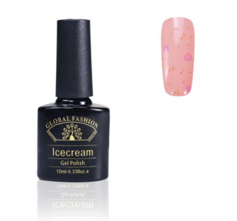 Гель-лак Ice Cream Global Fashion, 10 мл (з блискітками різних розмірів) 029