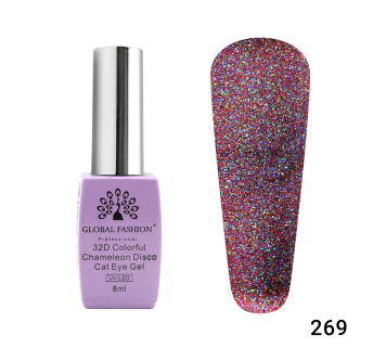 Гель лак котяче око 32D Chameleon Disco 8 мл, 269