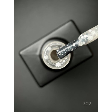 Кольорова база Marmalade base 302 Designer (9 мл.) - з білими конфетті