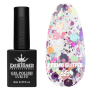 Гель лак Cosmo Glitter 523 Designer (9мл.) - з конфетті різних розмірів