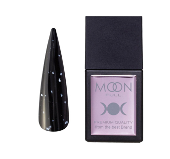 Топ для гель-лака без липкого слоя Moon Full Amazing Top Shimmer White SH01 с белыми хлопьями 12 мл (5905123021510)